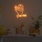 Keks in Hand LED Neonschild für Cafe und Küche