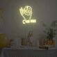 Keks in Hand LED Neonschild für Cafe und Küche