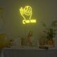 Keks in Hand LED Neonschild für Cafe und Küche
