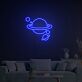 Planet mit Ringen und Monden LED-Neonschild Wohnzimmer Schlafzimmer