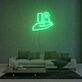 Hand mit Verlobungsring LED-Neonschild für Wohnzimmer und Hochzeitslocation