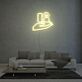 Hand mit Verlobungsring LED-Neonschild für Wohnzimmer und Hochzeitslocation