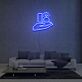 Hand mit Verlobungsring LED-Neonschild für Wohnzimmer und Hochzeitslocation