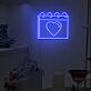 Kalender mit Herzsymbol LED-Neonschild Wohnzimmer Schlafzimmer