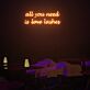 all you need is love lashes LED-Neonschild für Beauty Studio