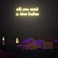 all you need is love lashes LED-Neonschild für Beauty Studio