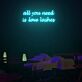 all you need is love lashes LED-Neonschild für Beauty Studio