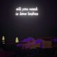 all you need is love lashes LED-Neonschild für Beauty Studio