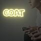 GOAT LED-Neonschild für Gamingzimmer