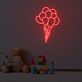 Ballonstrauß LED-Neonschild für Kinderzimmer und Party