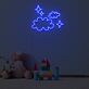 Wolken und Sterne LED-Neonschild für Kinderzimmer