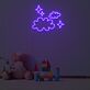 Wolken und Sterne LED-Neonschild für Kinderzimmer