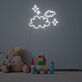 Wolken und Sterne LED-Neonschild für Kinderzimmer