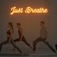 Just Breathe LED-Neonschild für Yoga und Fitnessstudio