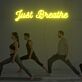 Just Breathe LED-Neonschild für Yoga und Fitnessstudio