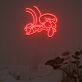 Comicfigur mit grimmigem Gesicht LED-Neonschild Wohnzimmer Schlafzimmer