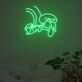 Comicfigur mit grimmigem Gesicht LED-Neonschild Wohnzimmer Schlafzimmer
