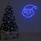 Weihnachtsmannkopf LED-Neonschild für Wohnzimmer und Weihnachtsdekoration