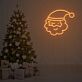 Weihnachtsmannkopf LED-Neonschild für Wohnzimmer und Weihnachtsdekoration