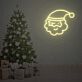 Weihnachtsmannkopf LED-Neonschild für Wohnzimmer und Weihnachtsdekoration