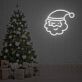 Weihnachtsmannkopf LED-Neonschild für Wohnzimmer und Weihnachtsdekoration