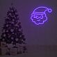 Weihnachtsmannkopf LED-Neonschild für Wohnzimmer und Weihnachtsdekoration