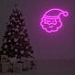 Weihnachtsmannkopf LED-Neonschild für Wohnzimmer und Weihnachtsdekoration