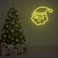 Weihnachtsmannkopf LED-Neonschild für Wohnzimmer und Weihnachtsdekoration