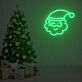 Weihnachtsmannkopf LED-Neonschild für Wohnzimmer und Weihnachtsdekoration