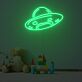 UFO Raumschiff LED-Neonschild für Kinderzimmer Wohnzimmer