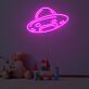 UFO Raumschiff LED-Neonschild für Kinderzimmer Wohnzimmer
