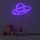 UFO Raumschiff LED-Neonschild für Kinderzimmer Wohnzimmer