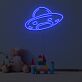 UFO Raumschiff LED-Neonschild für Kinderzimmer Wohnzimmer