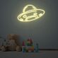 UFO Raumschiff LED-Neonschild für Kinderzimmer Wohnzimmer