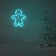 Lebkuchenmann LED-Neonschild für Weihnachten Wohnzimmer