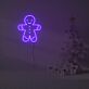 Lebkuchenmann LED-Neonschild für Weihnachten Wohnzimmer