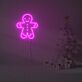 Lebkuchenmann LED-Neonschild für Weihnachten Wohnzimmer