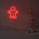 Lebkuchenmann LED-Neonschild für Weihnachten Wohnzimmer