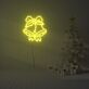 Weihnachtsglocken mit Schleife LED-Neonschild Wohnzimmer Weihnachtsdekoration