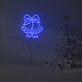 Weihnachtsglocken mit Schleife LED-Neonschild Wohnzimmer Weihnachtsdekoration