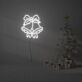 Weihnachtsglocken mit Schleife LED-Neonschild Wohnzimmer Weihnachtsdekoration