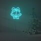 Weihnachtsglocken mit Schleife LED-Neonschild Wohnzimmer Weihnachtsdekoration