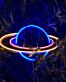 Planet mit Ring LED-Neonschild Wohnzimmer Kinderzimmer
