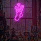 Weihnachtsstrumpf mit Geschenken LED-Neonschild Wohnzimmer Weihnachtsdekoration