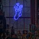 Weihnachtsstrumpf mit Geschenken LED-Neonschild Wohnzimmer Weihnachtsdekoration