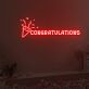 CONGRATULATIONS LED-Neonschild Party Event
