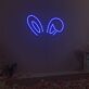 Hasenohren LED-Neonschild für Kinderzimmer Party
