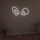 Hasenohren LED-Neonschild für Kinderzimmer Party