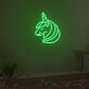 Einhornkopf LED-Neonschild für Kinderzimmer Party