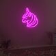 Einhornkopf LED-Neonschild für Kinderzimmer Party